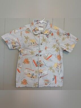 Disney Store Boys Medium Mickey Hawaiian Top